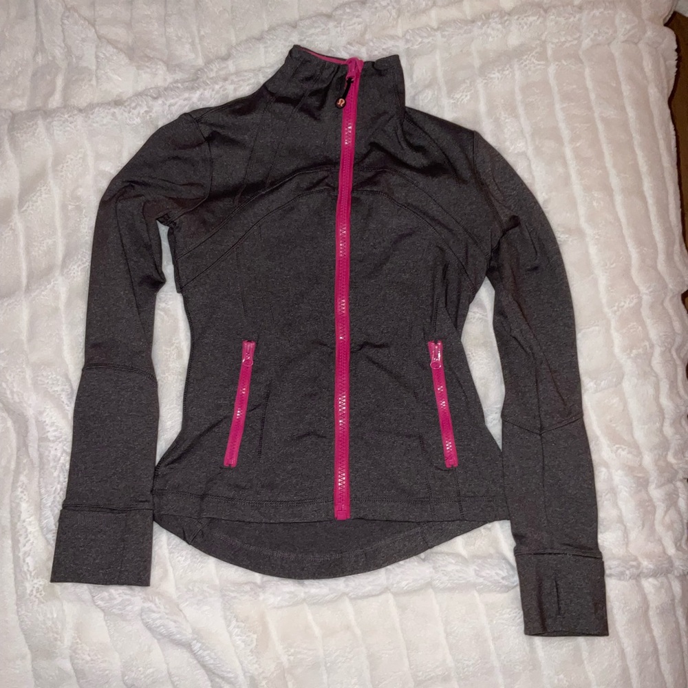 Lululemon Cropped Define Jacket - pink and brown